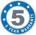 5 Year Warranty